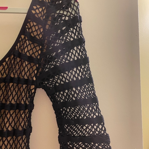 Black and Tan BeBe Bodycon Dress - Picture 5 of 6